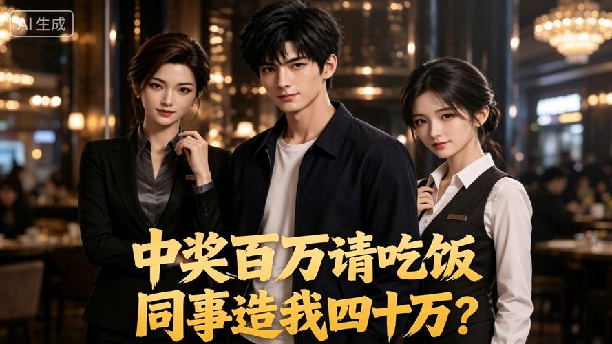 204.中奖百万请吃饭，同事造我四十万？（56集）AI短剧
