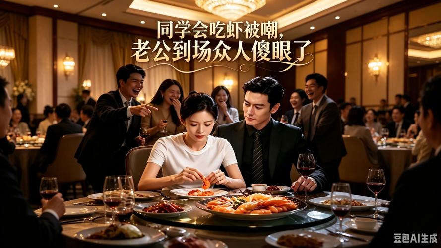 108.同学会剥虾被讽，老公到场后全桌破防了（44集）AI短剧
